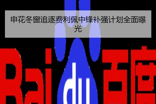 申花冬窗追逐费利佩中锋补强计划全面曝光